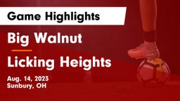 Big Walnut  vs Licking Heights  Game Highlights - Aug. 14, 2023