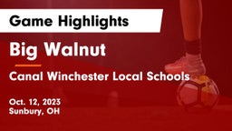 Big Walnut  vs Canal Winchester Local Schools Game Highlights - Oct. 12, 2023