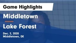 Middletown  vs Lake Forest  Game Highlights - Dec. 2, 2020