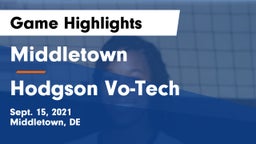 Middletown  vs Hodgson Vo-Tech  Game Highlights - Sept. 15, 2021