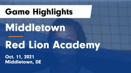 Middletown  vs Red Lion Academy Game Highlights - Oct. 11, 2021