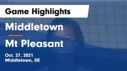 Middletown  vs Mt Pleasant Game Highlights - Oct. 27, 2021