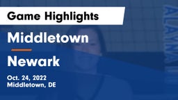 Middletown  vs Newark  Game Highlights - Oct. 24, 2022