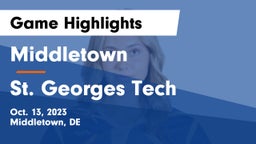 Middletown  vs St. Georges Tech  Game Highlights - Oct. 13, 2023