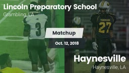 Matchup: Lincoln Prep vs. Haynesville  2018
