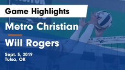 Metro Christian  vs Will Rogers Game Highlights - Sept. 5, 2019