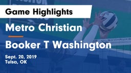 Metro Christian  vs Booker T Washington Game Highlights - Sept. 20, 2019