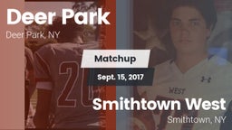 Matchup: Deer Park vs. Smithtown West  2017