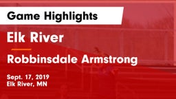 Elk River  vs Robbinsdale Armstrong  Game Highlights - Sept. 17, 2019