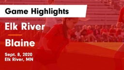Elk River  vs Blaine  Game Highlights - Sept. 8, 2020