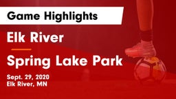 Elk River  vs Spring Lake Park  Game Highlights - Sept. 29, 2020