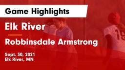 Elk River  vs Robbinsdale Armstrong  Game Highlights - Sept. 30, 2021