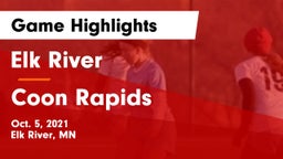 Elk River  vs Coon Rapids  Game Highlights - Oct. 5, 2021