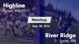 Matchup: Highline vs. River Ridge  2016