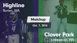 Matchup: Highline vs. Clover Park  2016