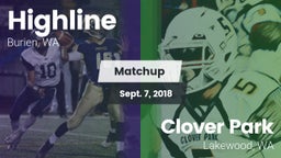 Matchup: Highline High vs. Clover Park  2018