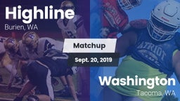 Matchup: Highline High vs. Washington  2019