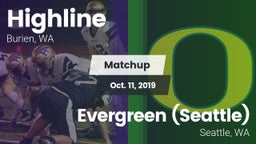 Matchup: Highline High vs. Evergreen  (Seattle) 2019