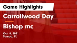 Carrollwood Day  vs Bishop mc Game Highlights - Oct. 8, 2021