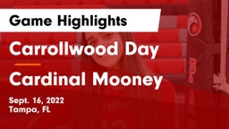 Carrollwood Day  vs Cardinal Mooney  Game Highlights - Sept. 16, 2022