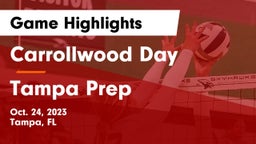 Carrollwood Day  vs Tampa Prep Game Highlights - Oct. 24, 2023