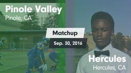 Matchup: Pinole Valley vs. Hercules  2016