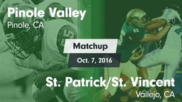 Matchup: Pinole Valley vs. St. Patrick/St. Vincent  2016