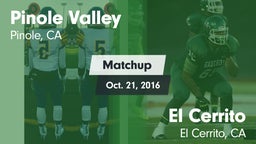 Matchup: Pinole Valley vs. El Cerrito  2016