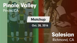 Matchup: Pinole Valley vs. Salesian  2016