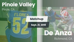 Matchup: Pinole Valley vs. De Anza  2018