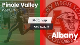 Matchup: Pinole Valley vs. Albany  2018