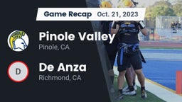 Recap: Pinole Valley  vs. De Anza  2023