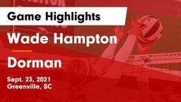 Wade Hampton  vs Dorman  Game Highlights - Sept. 23, 2021