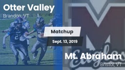 Matchup: Otter Valley High vs. Mt. Abraham  2019