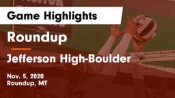 Roundup  vs Jefferson High-Boulder Game Highlights - Nov. 5, 2020