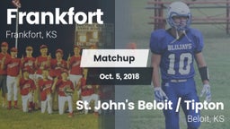 Matchup: Frankfort High vs. St. John's Beloit / Tipton 2018