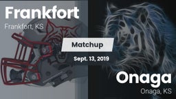Matchup: Frankfort High vs. Onaga  2019