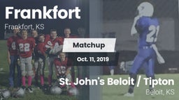 Matchup: Frankfort High vs. St. John's Beloit / Tipton 2019