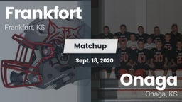 Matchup: Frankfort High vs. Onaga  2020