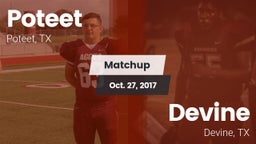 Matchup: Poteet vs. Devine  2017