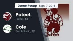 Recap: Poteet  vs. Cole  2018