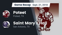 Recap: Poteet  vs. Saint Mary's Hall  2018