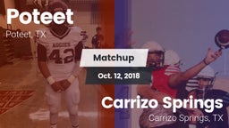 Matchup: Poteet vs. Carrizo Springs  2018