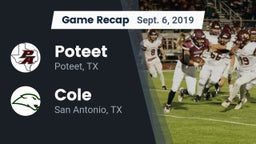 Recap: Poteet  vs. Cole  2019