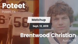 Matchup: Poteet vs. Brentwood Christian  2019