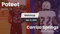Matchup: Poteet vs. Carrizo Springs  2019