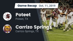 Recap: Poteet  vs. Carrizo Springs  2019