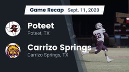 Recap: Poteet  vs. Carrizo Springs  2020