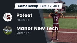 Recap: Poteet  vs. Manor New Tech 2021