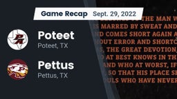 Recap: Poteet  vs. Pettus  2022